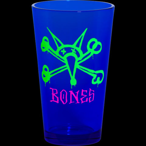 Powell Peralta Pint Glass Vato Rat Blacklight