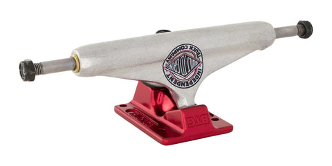 Stage 11 Forged Hollow BTG Summit Silver Ano Red Independent Skateboard Truck