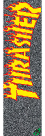 Thrasher Yellow and Orange Flame Grip Tape 9in x 33in Graphic Mob