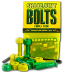 Shake Junt Hardware 1" BAG O' BOLTS 4 GREEN, 4 YELLOW